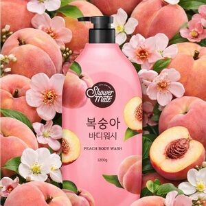 Shower Mate Peach Body Wash - Pink
